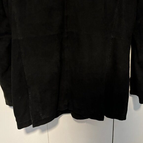 $950 Brooks Brothers Black Suede Field Jacket - Medium - Picture 9 of 16